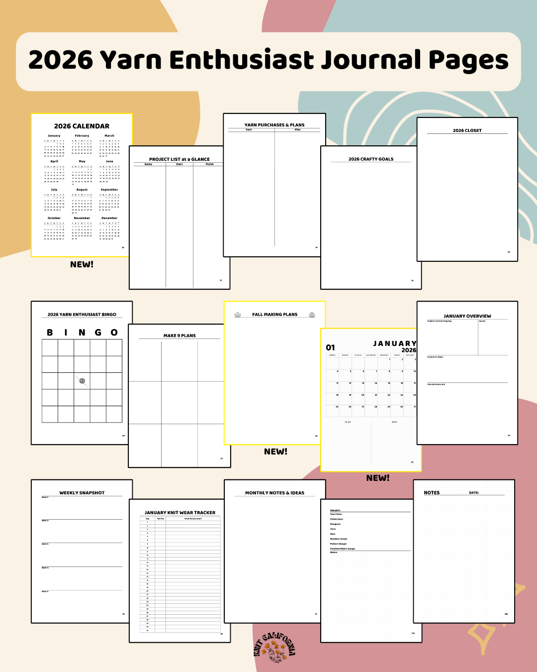 2026 Yarn Enthusiast Journal